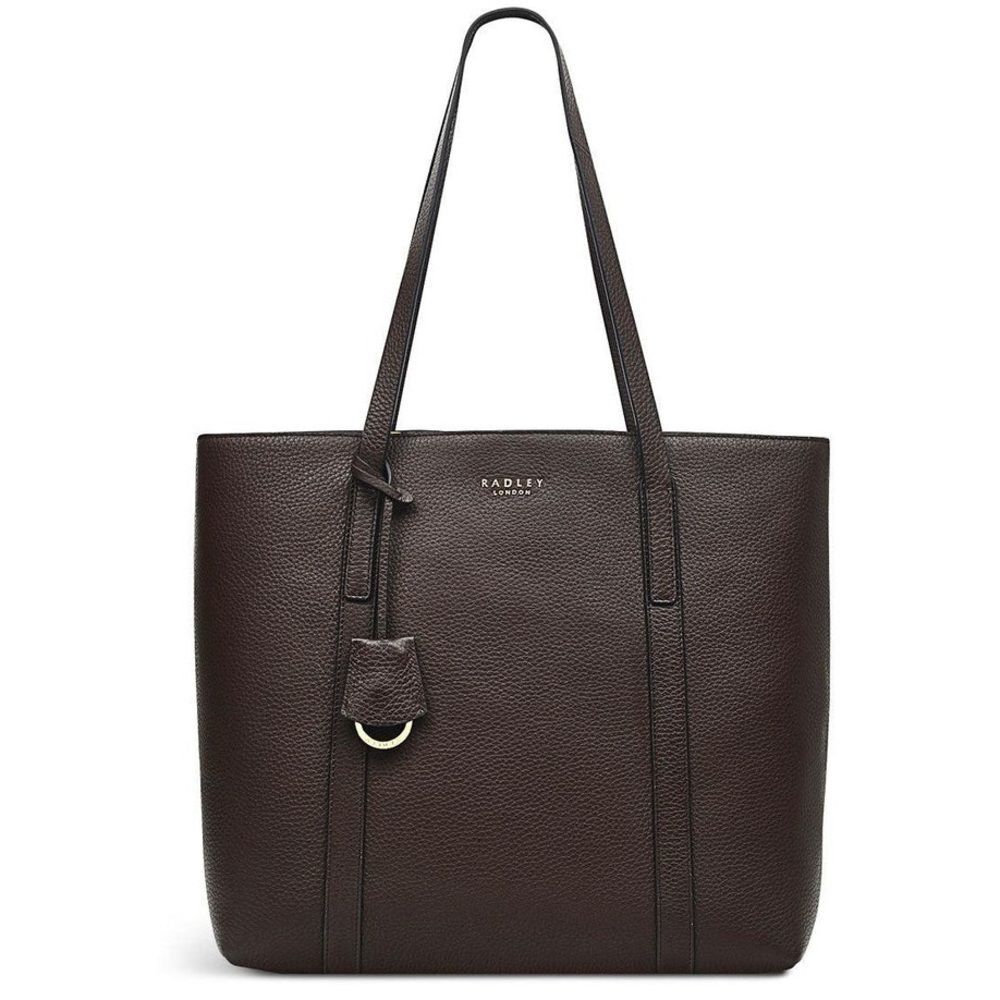 RADLEY London Museum Street Large Open-Top Tote in Dark Brown, NWT - Picture 1 of 16